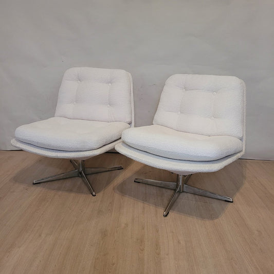 20th Century Swivel Lounge Chairs, Set of 2