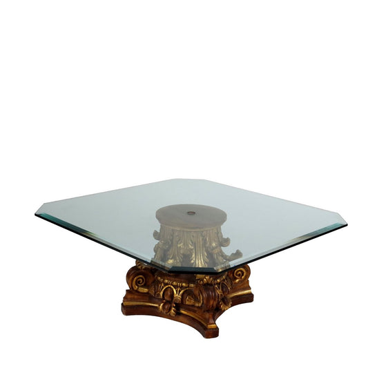 20th Century Table Lacquered Wood Glass, Italy