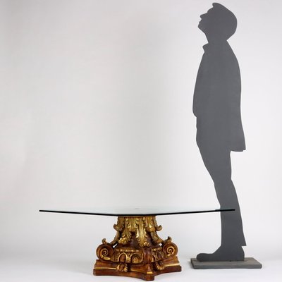 20th Century Table Lacquered Wood Glass, Italy