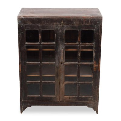 20th Century Vacuum Cabinet in Dark Wood-NQ-1754779