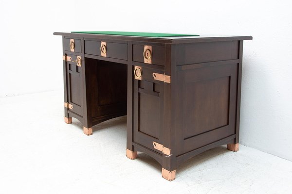 20th Century Viennese Oak Secession Writing Desk-HXT-1324304