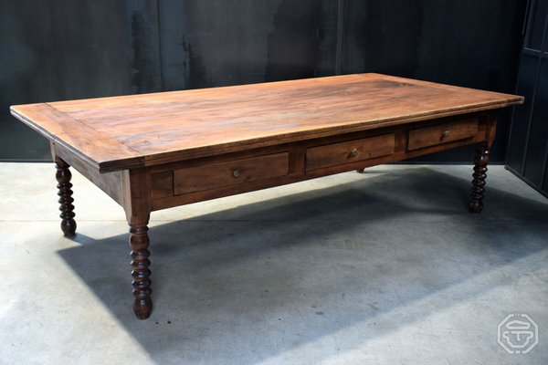 20th Century Wooden Passementier Table with Drawer, France, Lyon, 1880-LA-1299690