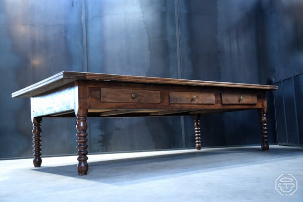 20th Century Wooden Passementier Table with Drawer, France, Lyon, 1880-LA-1299690