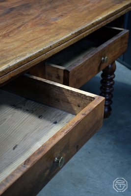 20th Century Wooden Passementier Table with Drawer, France, Lyon, 1880-LA-1299690