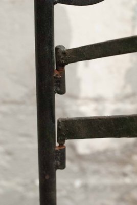 20th Century Wrought Iron Rustic Support Element with Chains, Spain-UJE-1384240