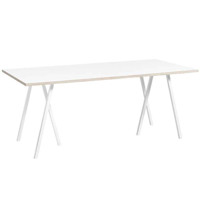 Loop Stand table 180 cm by HAY #white #