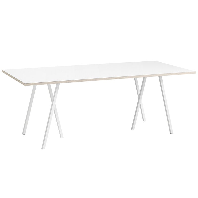 Loop Stand table 200 cm by HAY #white #