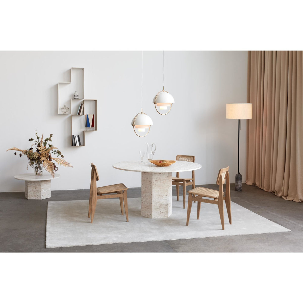 Gravity Floor Lamp Gray Black/ White