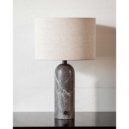 Gravity Table Lamp Small Gray Black/Canvas