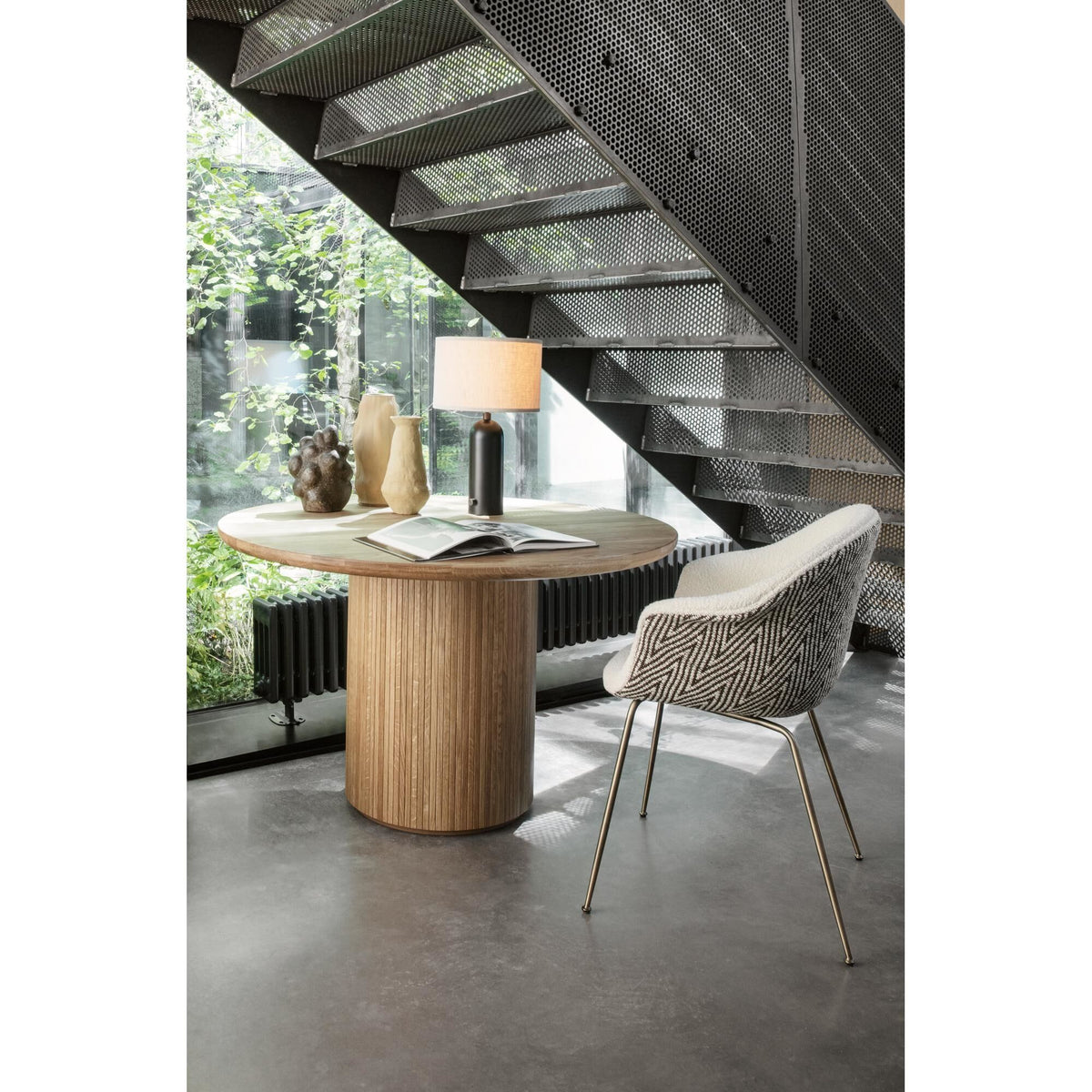 Gravity Table Lamp Small Gray Black/Canvas