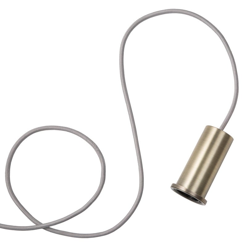 Socket Pendant Low by ferm LIVING #brass #