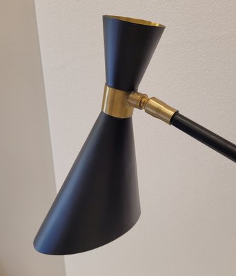 21st Century Table Lamp Objet de Curiosite in Gold and Black, France,1950s-NUC-1718287