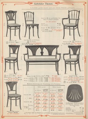 221 Dining Chairs by Michael Thonet for Thonet, 1910s, Set of 2-BAR-845338