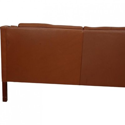 2213 Sofa in Brown Leather by Børge Mogensen, 1980s-MTD-2028738