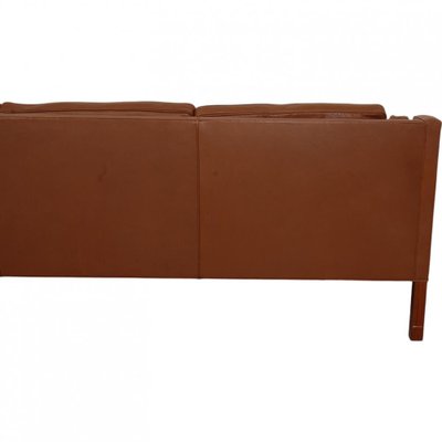 2213 Sofa in Brown Leather by Børge Mogensen, 1980s-MTD-2028738