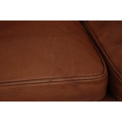 2213 Sofa in Brown Leather by Børge Mogensen, 1980s-MTD-2028738