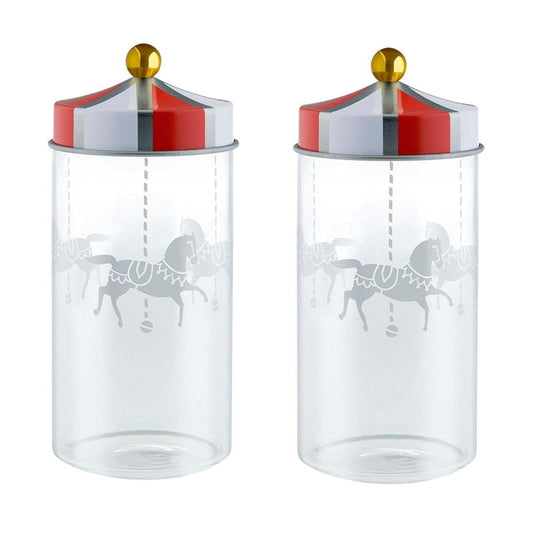 Circus glass jar by Alessi # 2 pcs #