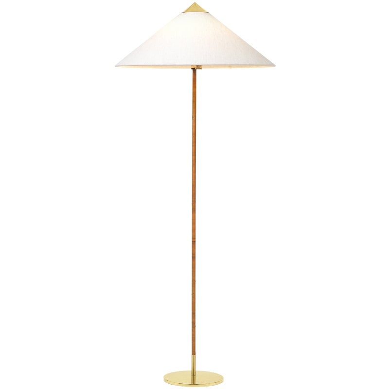 Tynell 9602 floor lamp by GUBI #brass - canvas #