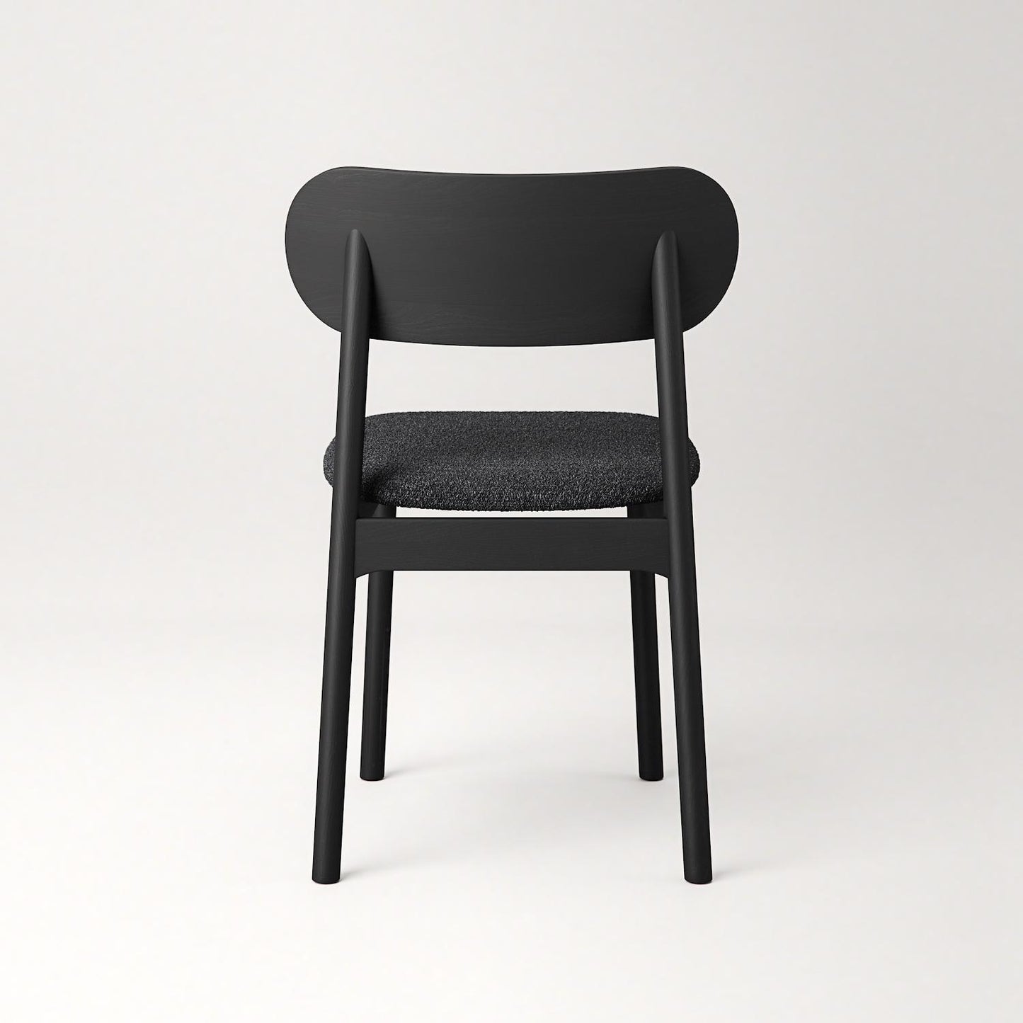Decotique Elephant Dining Chair Black/Anthracite Bouclé