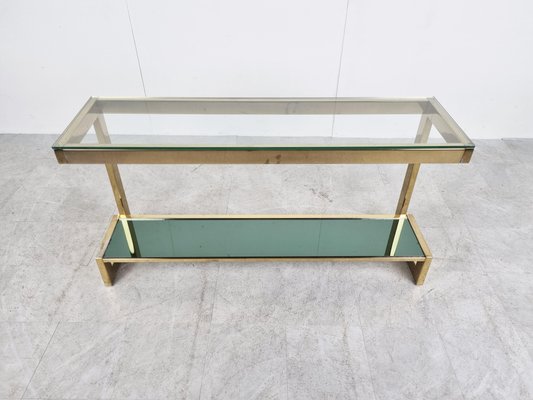 23 Karat Gold Layered Console Table from Belgochrom, 1970s-IRH-1358684