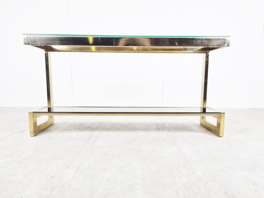 23 Karat Gold Layered Console Table from Belgochrom, 1970s-IRH-1358684