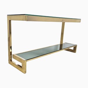 23 Karat Gold Layered Console Table from Belgochrom, 1970s-IRH-1358684