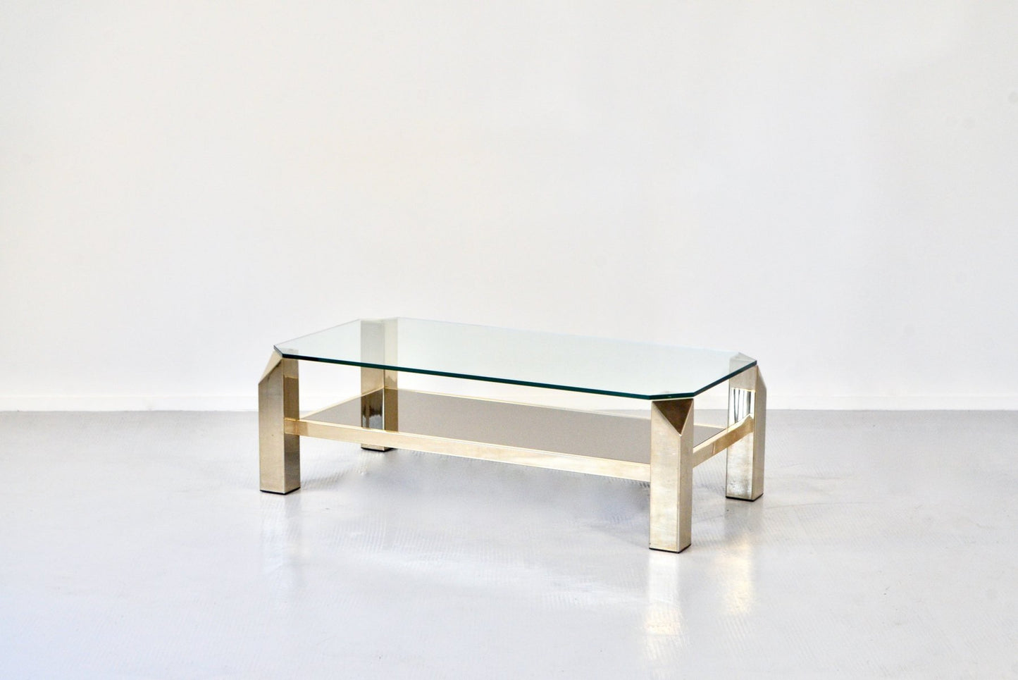 23 Karat Gold Plated Coffee Table from Belgo Chrom, 1960s