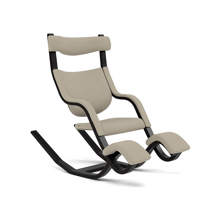 Gravity™ balans® - Ergonomic armchair with headrest (Base - Black Lacquered Ash)