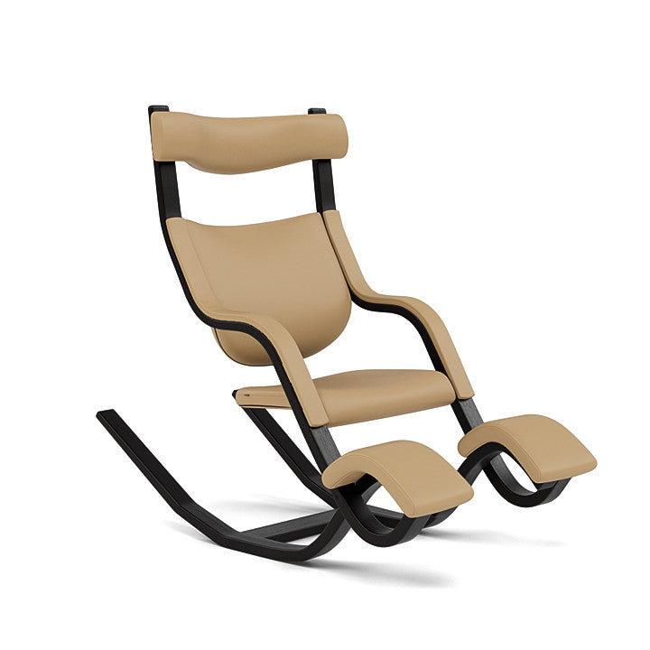 Gravity™ balans® - Ergonomic armchair with headrest (Base - Black Lacquered Ash)