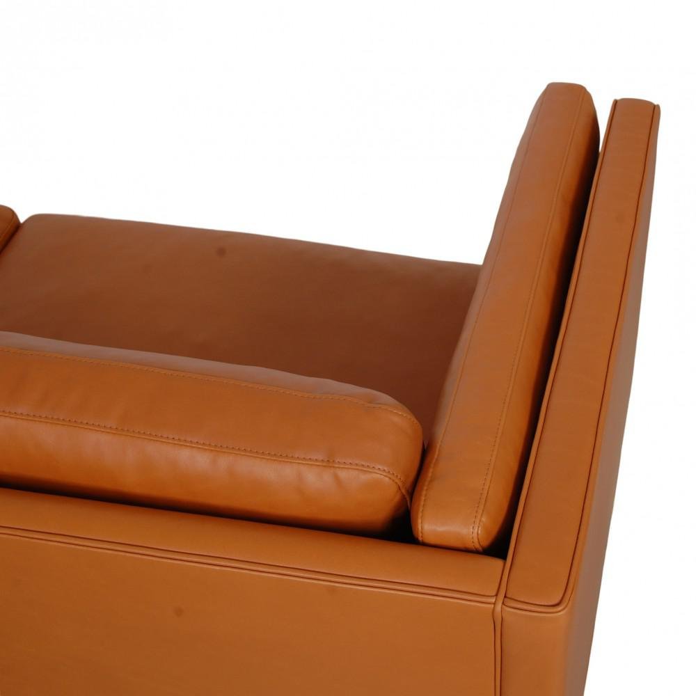 2335 Two-Seater Sofa in Cognac Aniline Leather by Børge Mogensen for Fredericia, 1990s