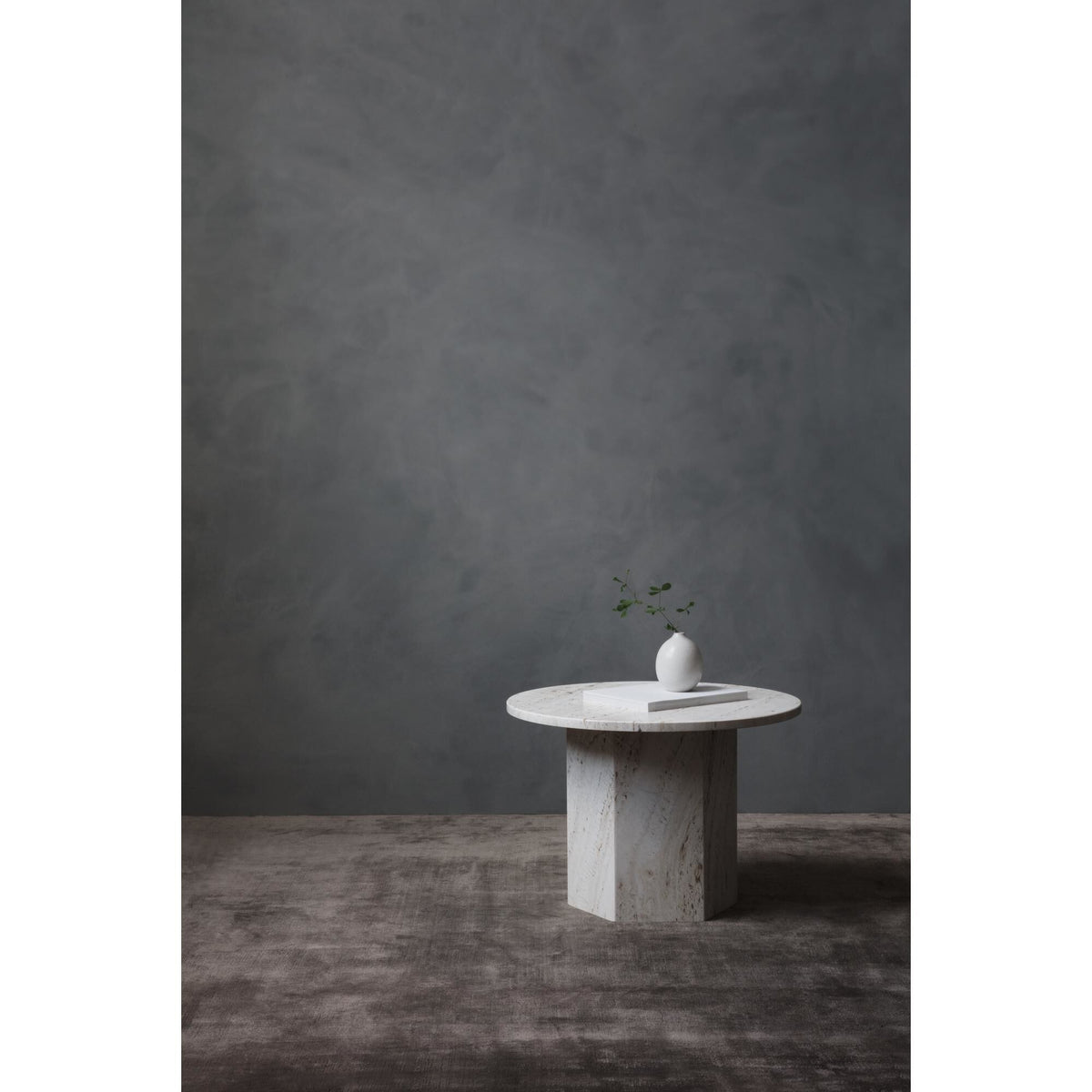 Epic Coffee Table Round Ø60 White Travertine