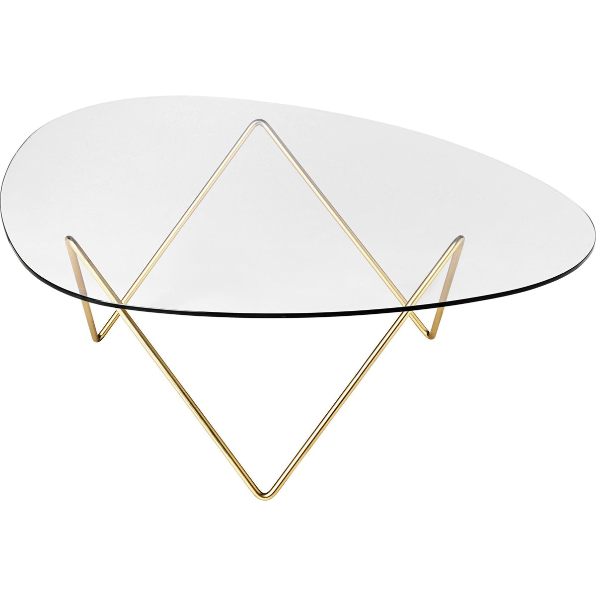 Pedrera Coffee Table Black Semi Matt/ Bronze/ Glass
