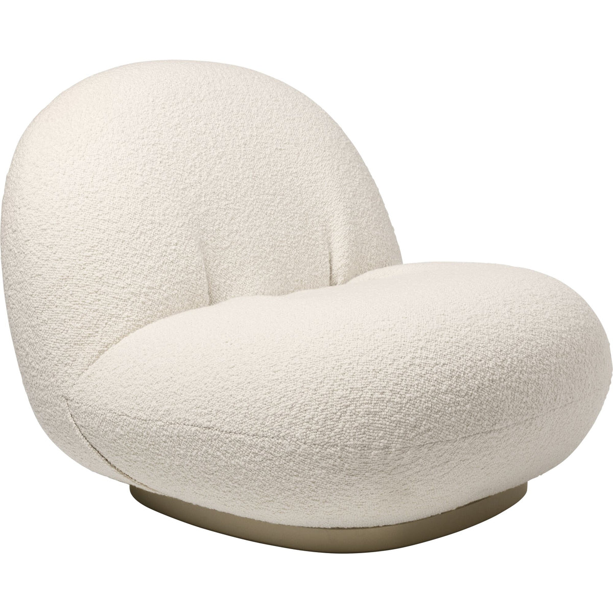 Pacha Armchair Mumble 10 With Base In Pearl Gold
