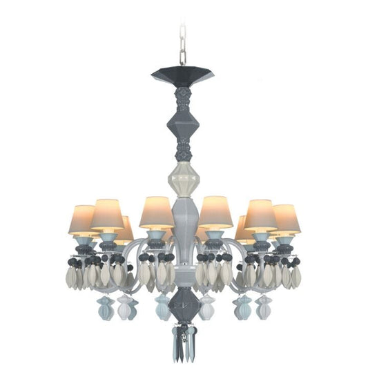 Belle de Nuit 12 Lights Chandelier by Lladró #Black (CE/UK/CCC)