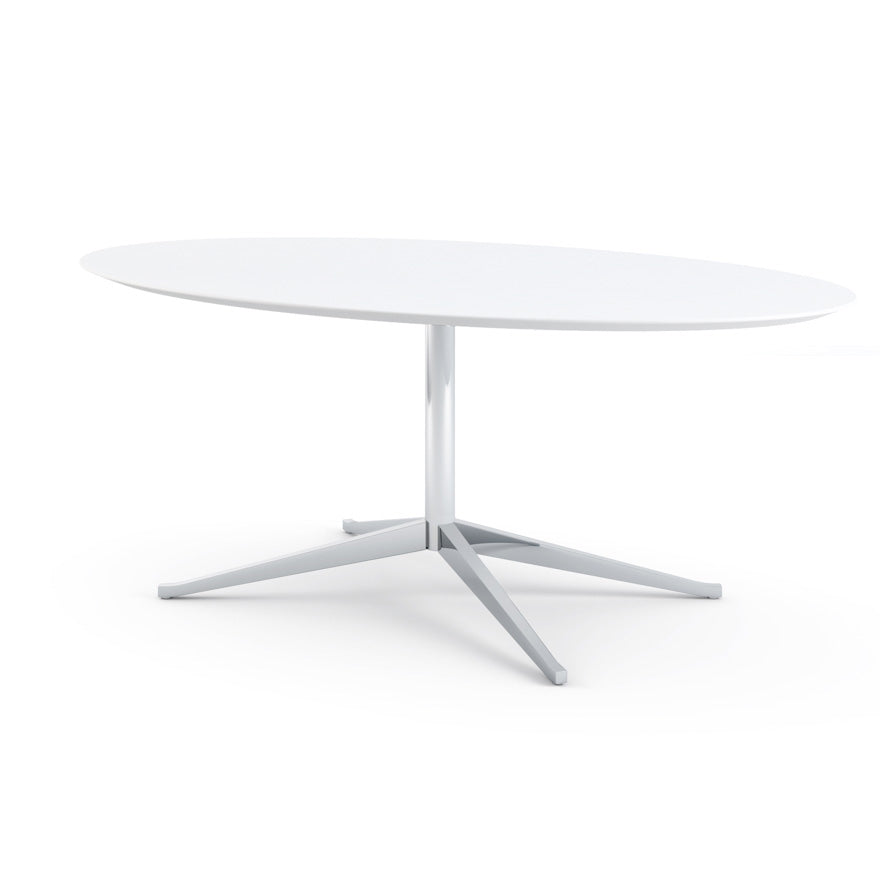 Florence Knoll Table Desk - Oval Laminate writing desk 198x121 by Knoll