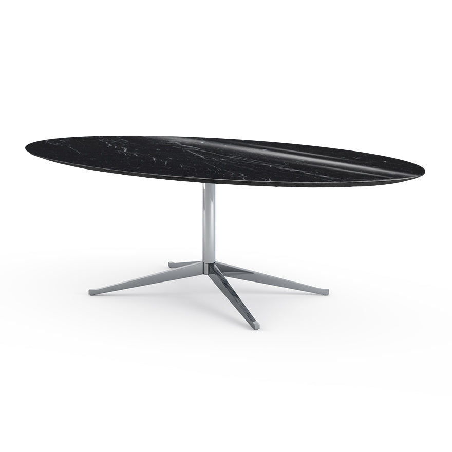 FLORENCE KNOLL TABLE DESK - Oval Marble writing desk 244x137 (Request Info)