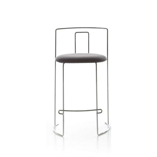 Gaja Bar - stool with padded seat (Category - Leather | Y)