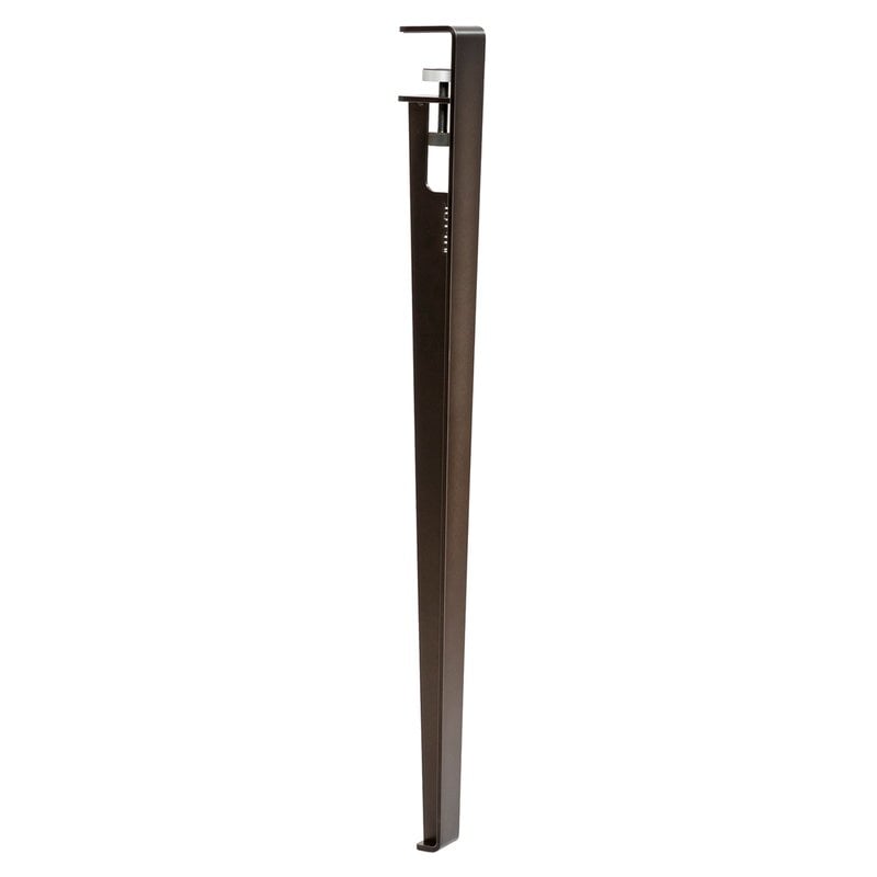 Table and desk leg 75 cm by TIPTOE #1 piece, dark steel #