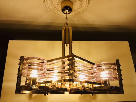 24kt Gold Chandelier by Gaetano Sciolari for Gaetano Sciolari , 1980s-OPE-778126