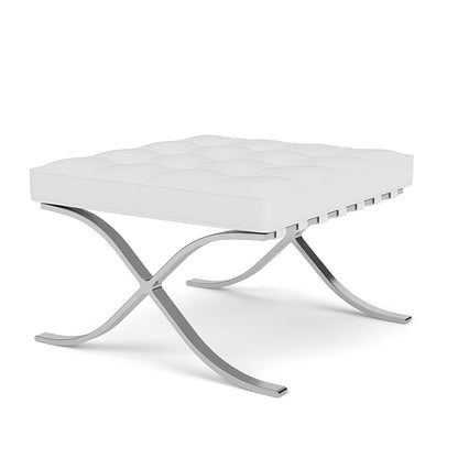Barcelona® - Leather Footstool by Knoll