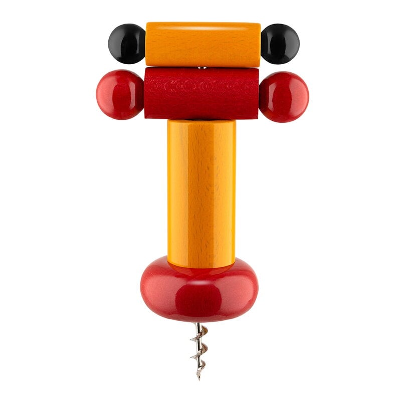 Twergi ES17 corkscrew by Alessi #yellow - red - black #