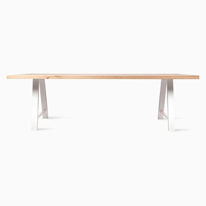 ACHILLE A BASE - Rectangular steel and wood dining table by Vincent Sheppard