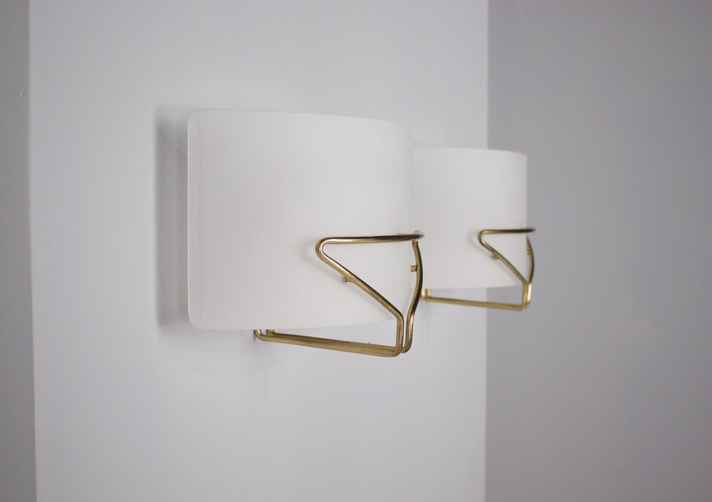 2603 Wall Lights by Pierre Disderot, 1950s