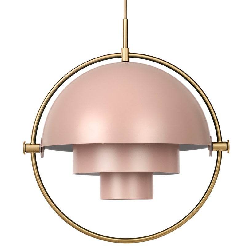 Multi-Lite pendant by GUBI #brass - rose dust #