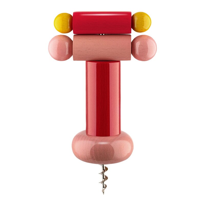 Twergi ES17 corkscrew by Alessi #red - pink - yellow #