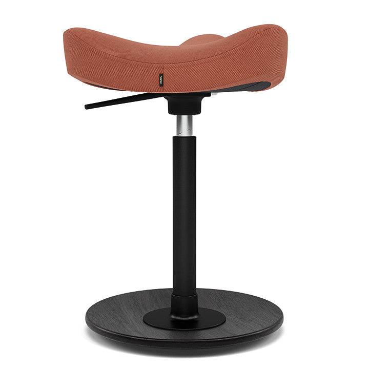 Move™ Compact - Rocker ergonomic office stool in wood and fabric (Upholstery Material - Reflect)