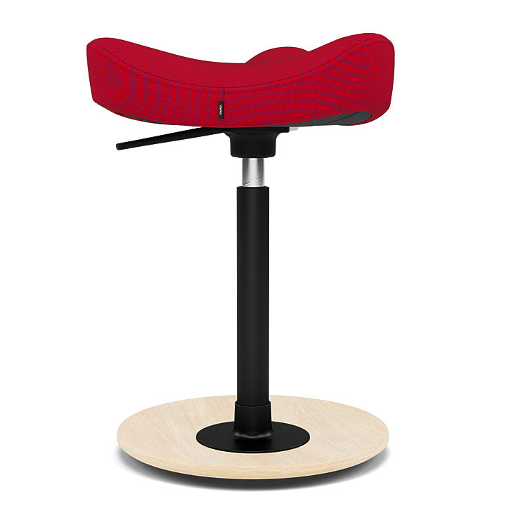 Move™ Compact - Rocker ergonomic office stool in wood and fabric (Upholstery Material - Reflect)