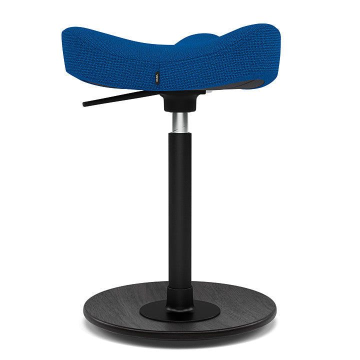 Move™ Compact - Rocker ergonomic office stool in wood and fabric (Upholstery Material - Hallingdal 65)