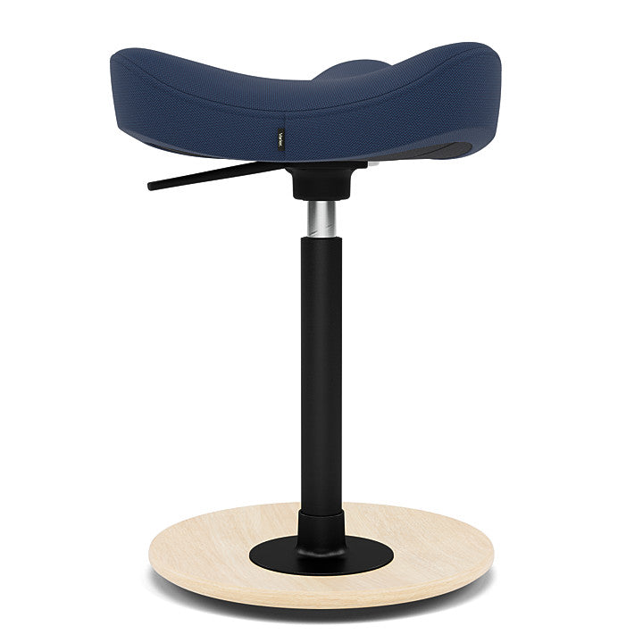 Move™ Compact - Rocker ergonomic office stool in wood and fabric (Upholstery Material - Revive)