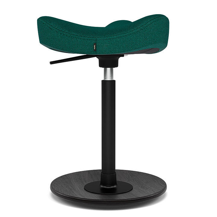 Move™ Compact - Rocker ergonomic office stool in wood and fabric (Upholstery Material - Reflect)